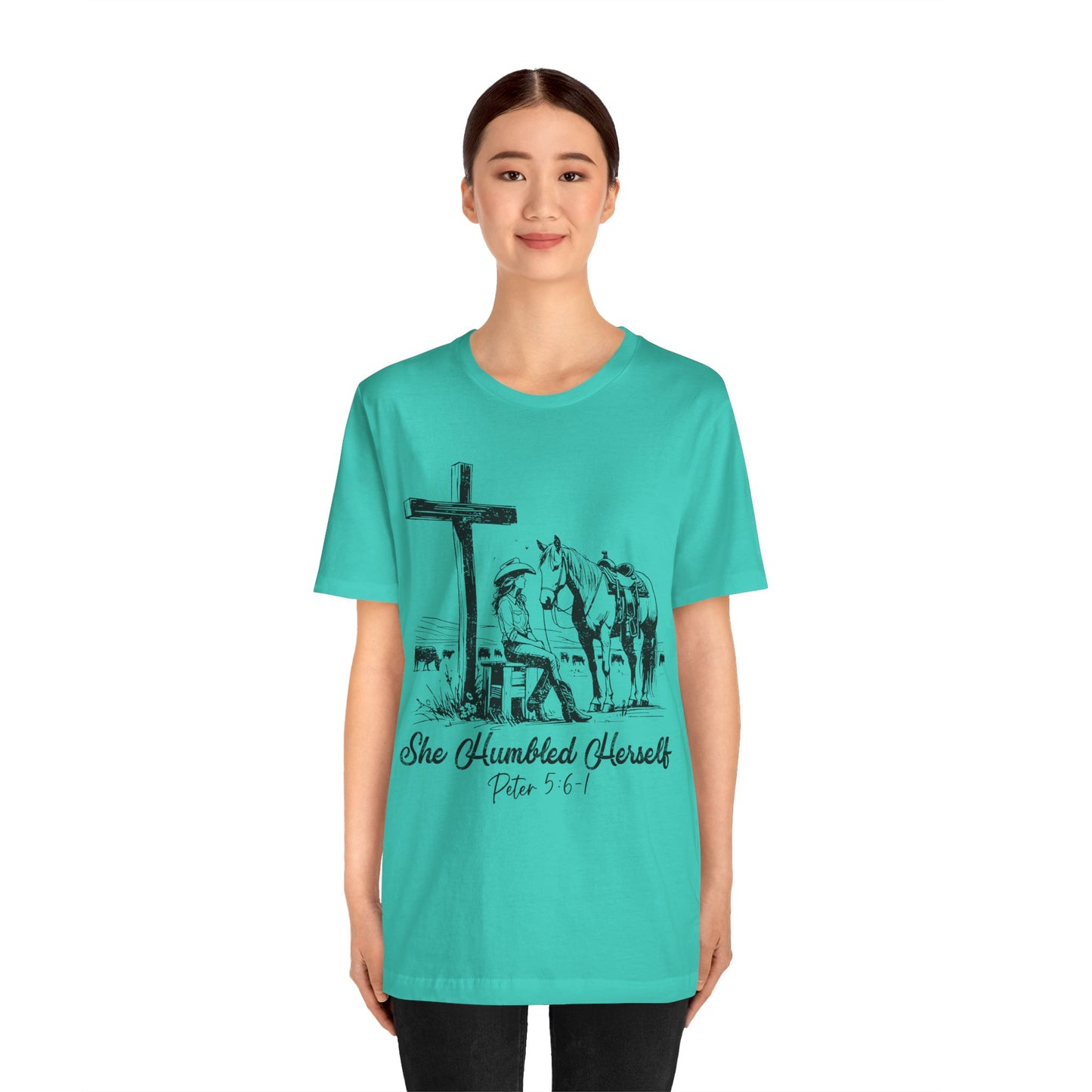 She Humbled Herself Shirt – Christian Faith Western Rodeo Country Tee