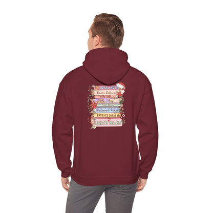 Christmas Bible Verse Hoodie – Christian Faith Jesus Book & Flowers Holiday Pullover