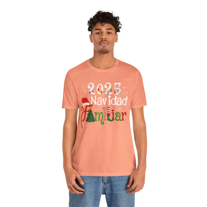 Navidad Familiar 2025 Shirt – Spanish Feliz Navidad Matching Holiday Tee