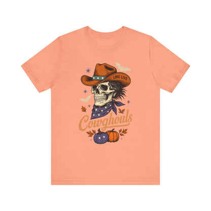Cowghouls Shirt – Long Live Halloween Skeleton Cowboy Western Ghost Tee