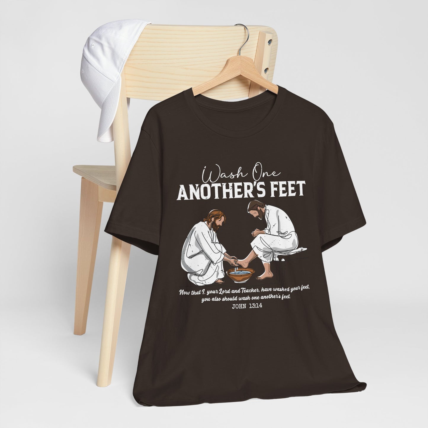 Wash One Another’s Feet Shirt – John 13:14 Christian Servant Heart Tee