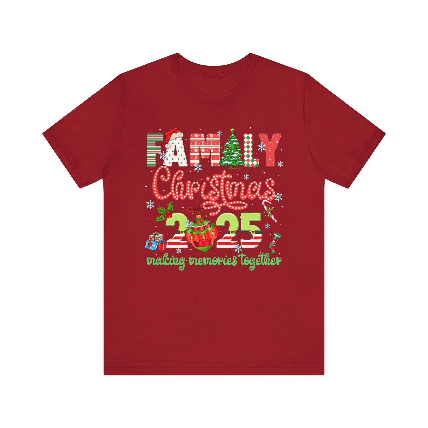 Family Christmas 2025 Matching Shirt – Festive Holiday Lights Ornament Tee