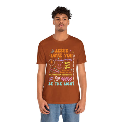 Jesus Loves You Shirt – Groovy Retro Christian Faith Encouragement Bible Tee