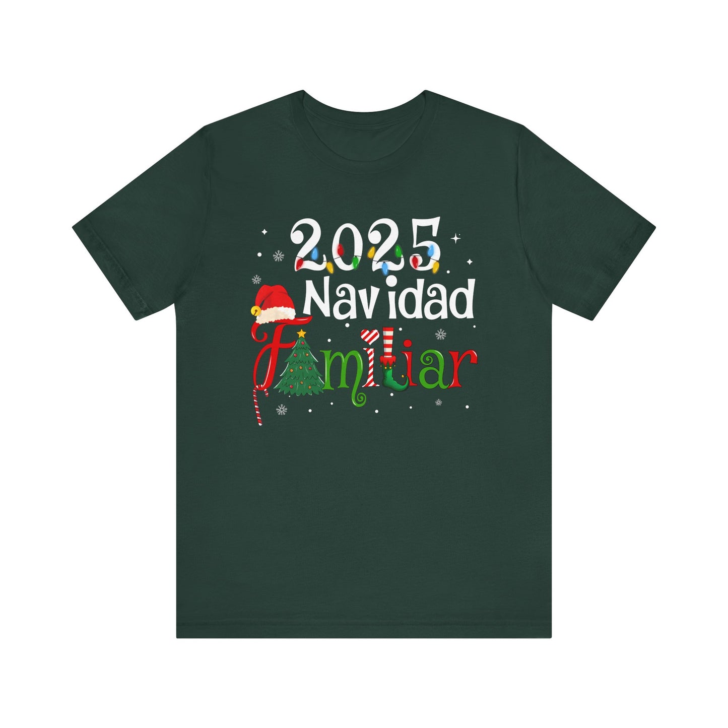 Navidad Familiar 2025 Shirt – Spanish Feliz Navidad Matching Holiday Tee