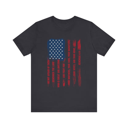 Legacy Dads Shirt – USA Flag Nehemiah 4:14 Christian Men’s Faith Tee