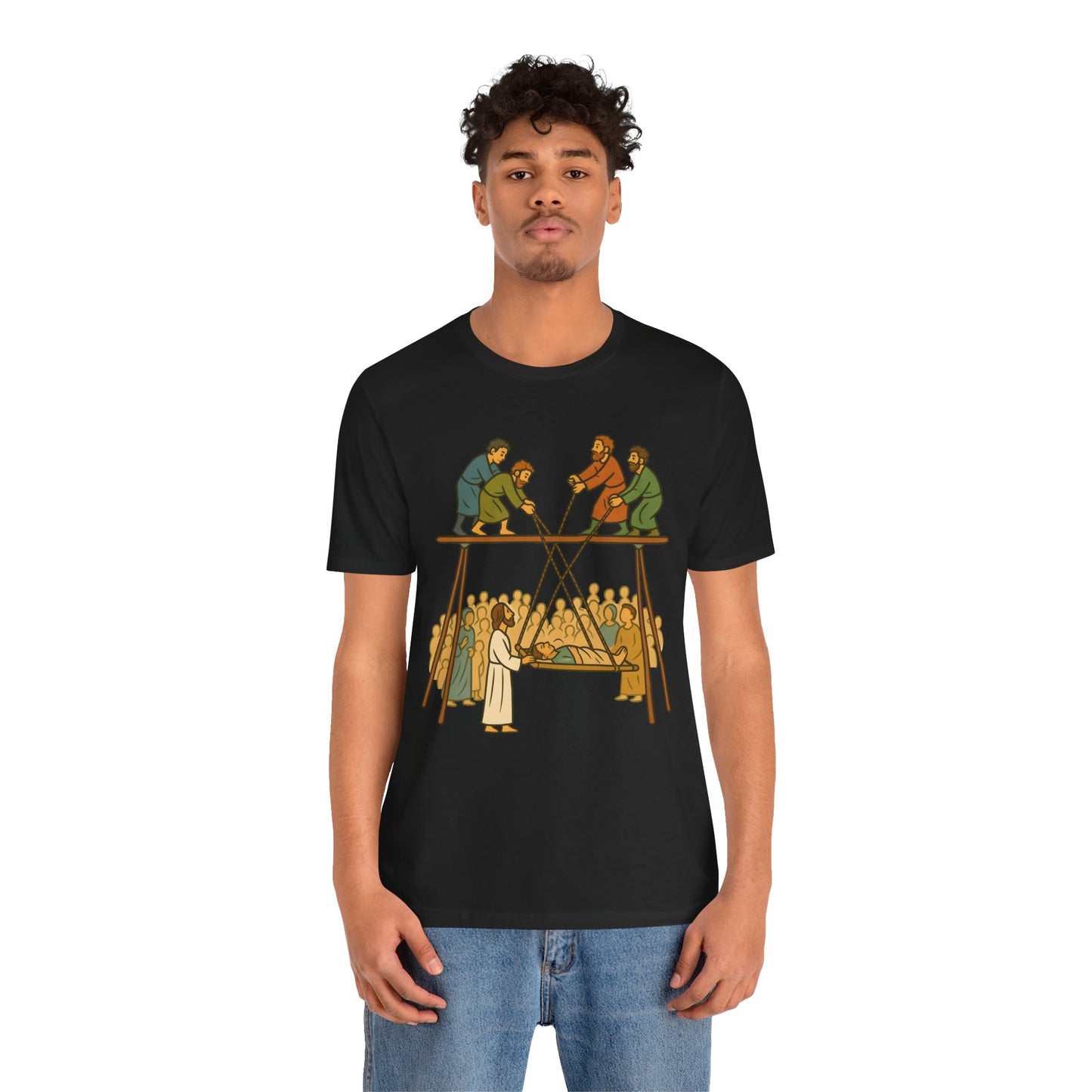 Faith of Four Shirt – Jesus Heals the Paralyzed Man Christian Story Tee