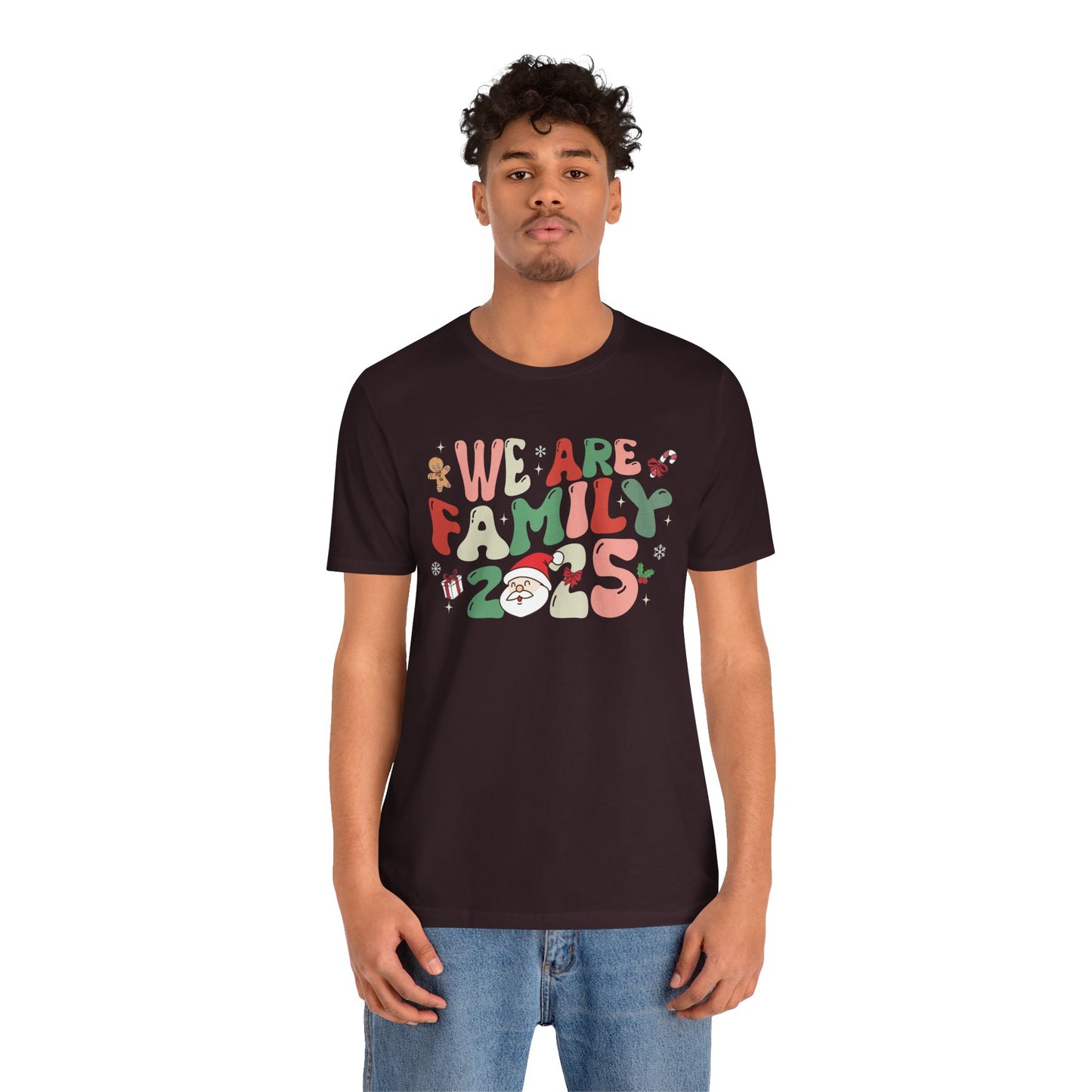 We Are Family 2025 Shirt – Santa & Christmas Tree Matching Family Holiday Tee
