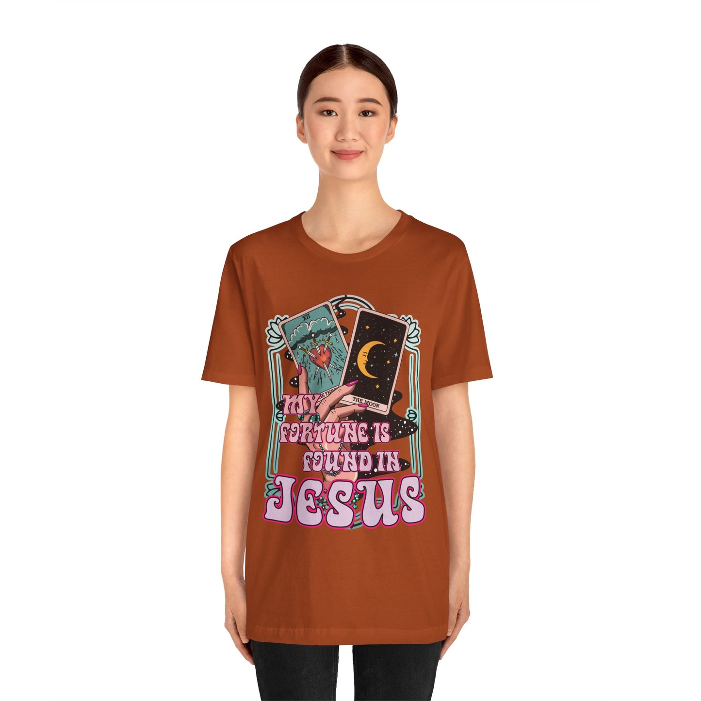 My Fortune Is Found in Jesus Shirt – Christian Tarot Card Faith Tee