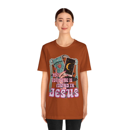 My Fortune Is Found in Jesus Shirt – Christian Tarot Card Faith Tee