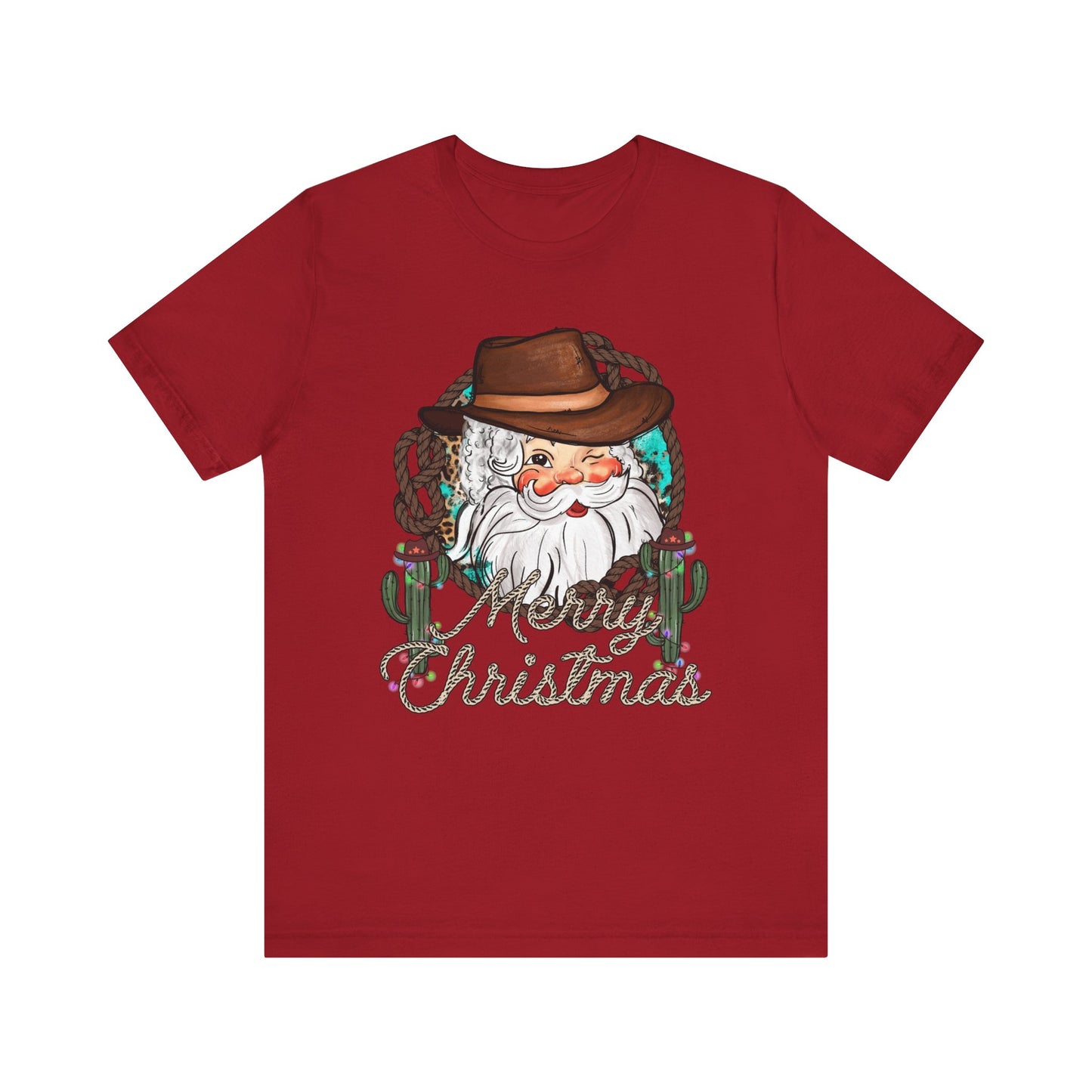 Merry Christmas Howdy Santa Shirt – Retro Western Cowboy Funny Holiday Pajama Tee
