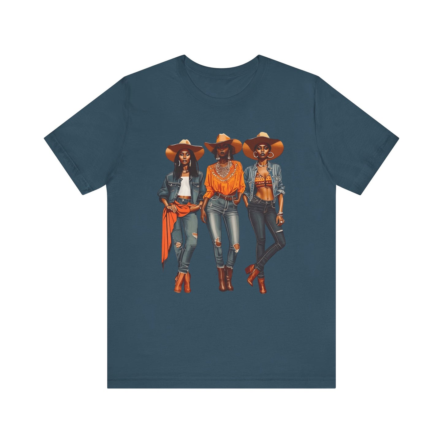 Black Cowgirl Shirt – Western Rodeo Tee with Melanin Pride & Texas Cowgirl Graphic
