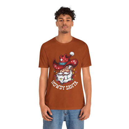 Howdy Santa Shirt – Funny Cowboy Western Christmas Holiday Costume Tee