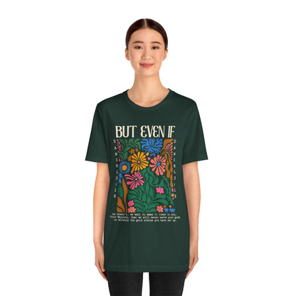 But Even If Shirt – Retro Boho Flowers Christian Jesus Bible Verse Tee