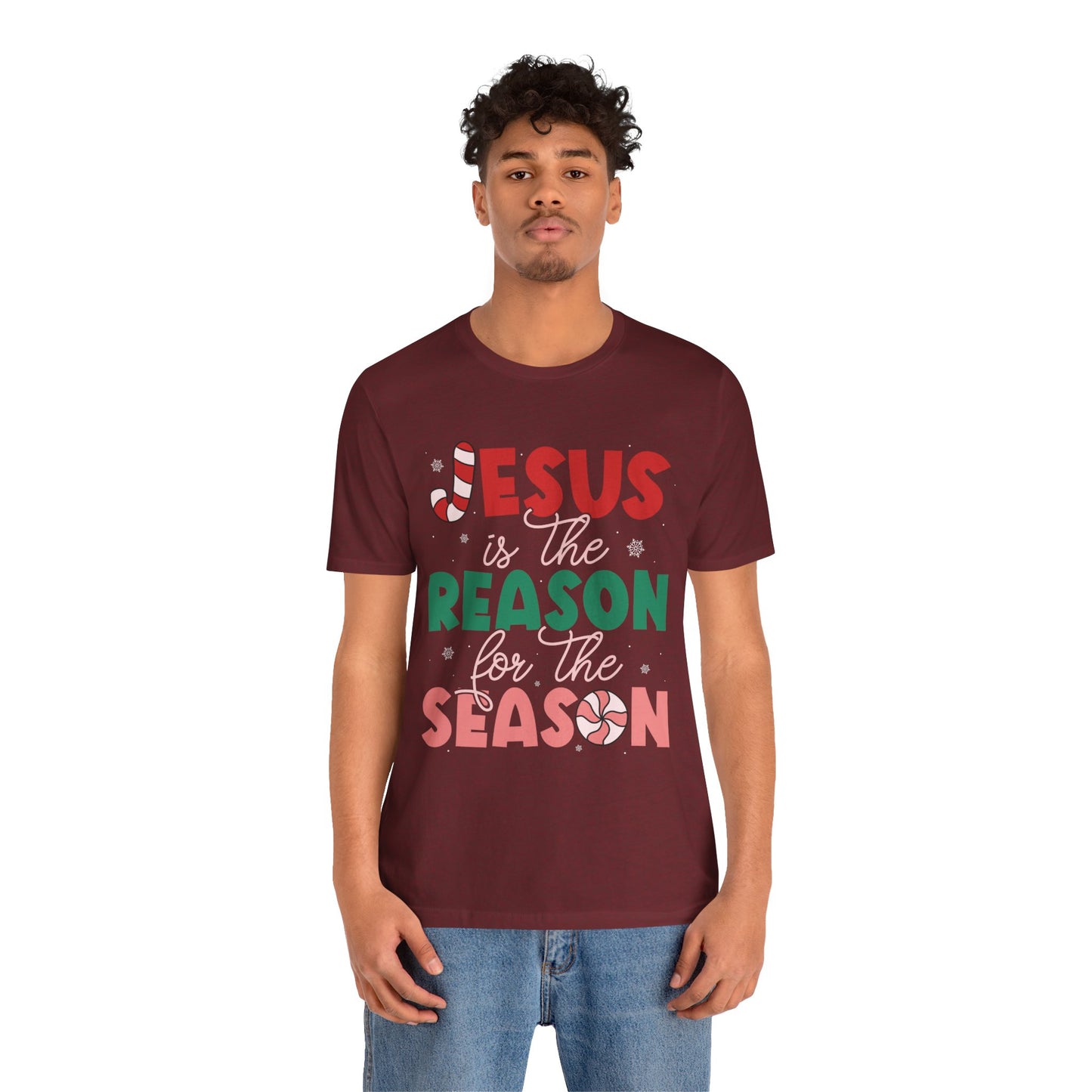 Retro Christmas Jesus Shirt – Christian “Reason for the Season” Faith Holiday Tee
