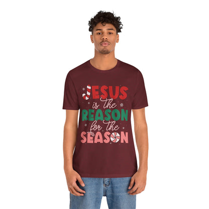 Retro Christmas Jesus Shirt – Christian “Reason for the Season” Faith Holiday Tee