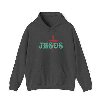 The Way Truth Life Christ Jesus Cross Nails Christian Bible Hoodie