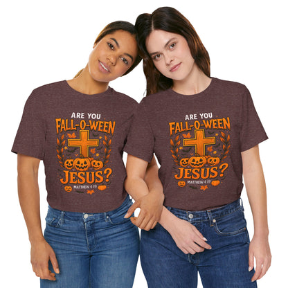 Are You Fall O Ween Shirt – Jesus Christian Pumpkin Cross Halloween Tee
