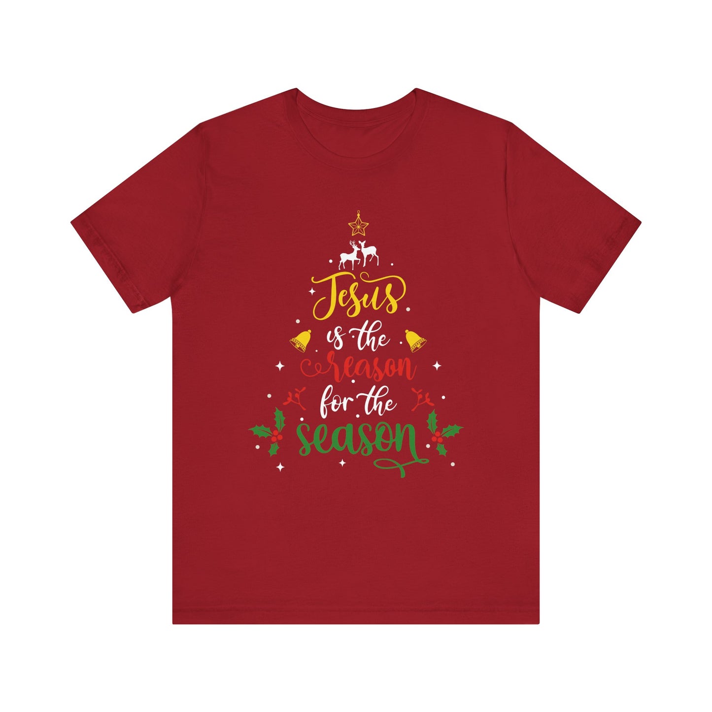 Jesus Is the Reason for the Season Shirt – Christian Christmas Tree Faith Tee