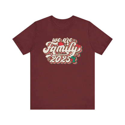 We Are Family Christmas Shirt – Retro Groovy 80s Matching Holiday Tee