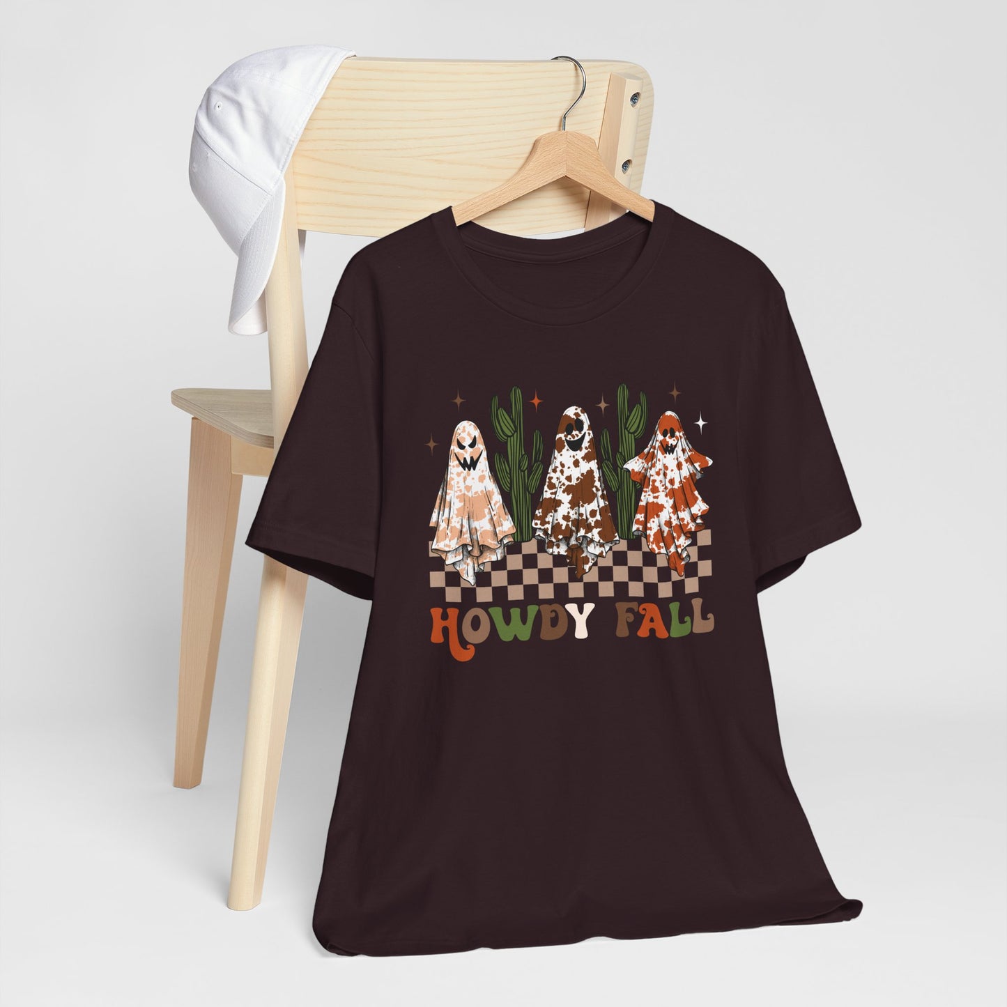 Howdy Fall Retro Ghost Shirt – Western Cowboy Cowgirl Halloween Tee