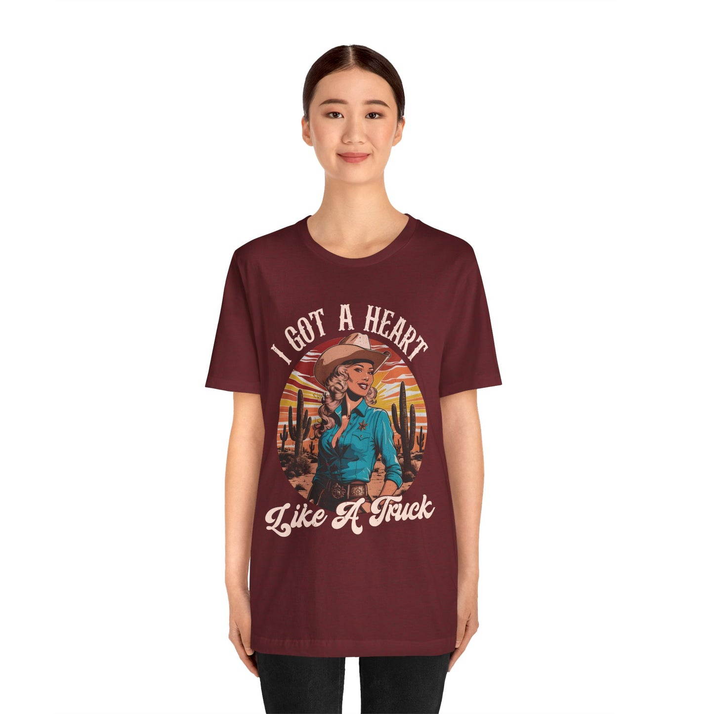 Heart Like A Truck Shirt – Christian Cowgirl Desert Western Rodeo Tee
