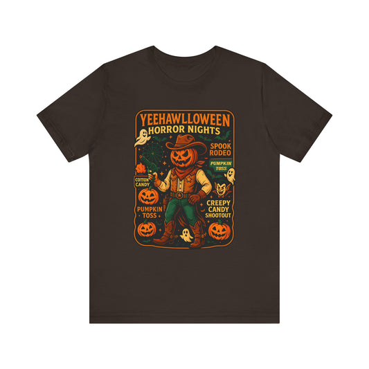 Yeehawlloween Shirt – Western Rodeo Halloween Carnival Cowgirl Cowboy Tee