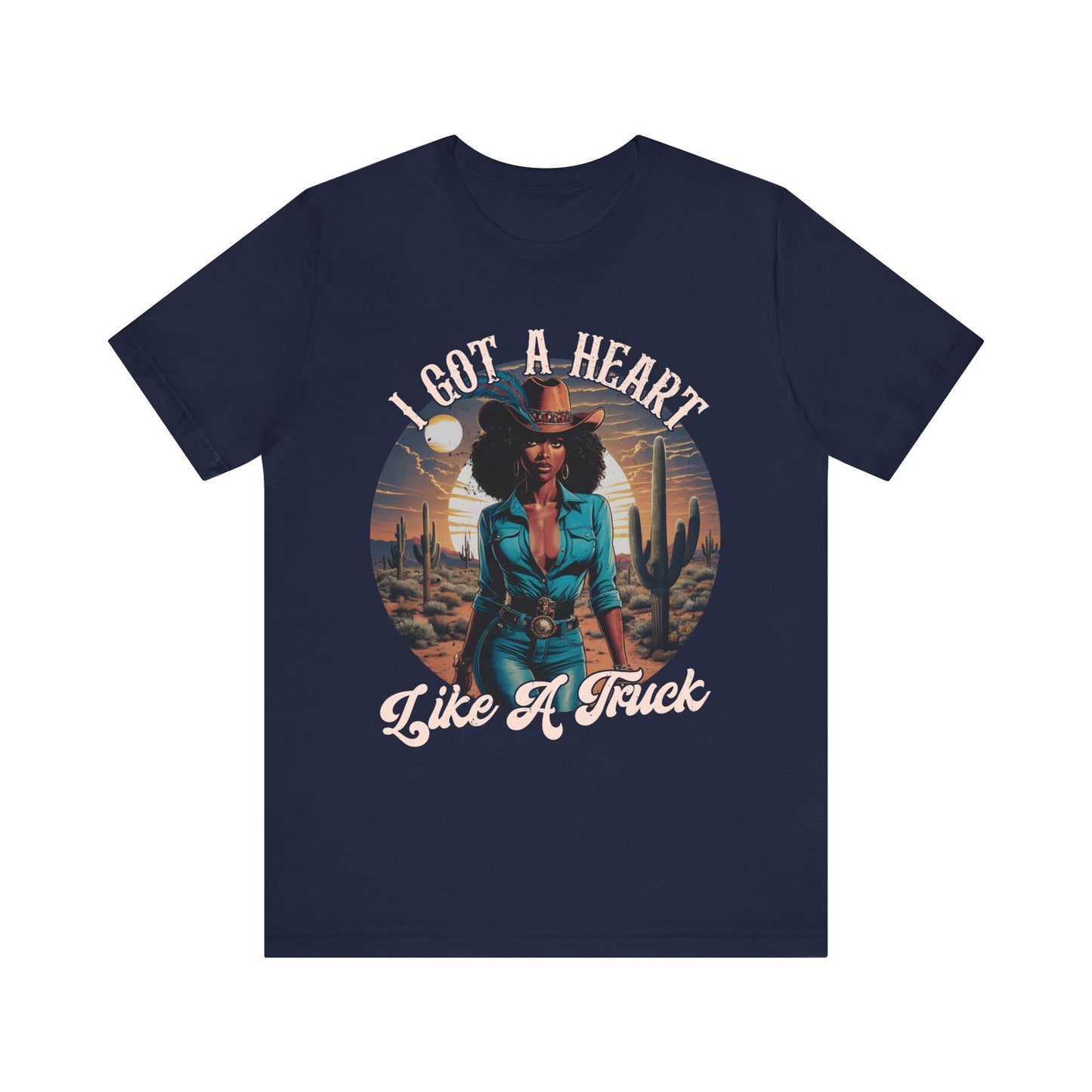 Heart Like A Truck Shirt – Black Cowgirl Christian Desert Western Tee
