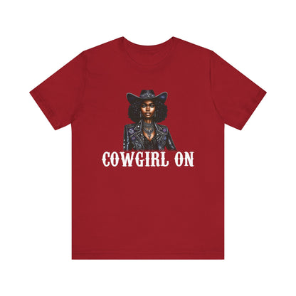 Cowgirl on Black Shirt – Howdy Southern Western Rodeo Texas Tee