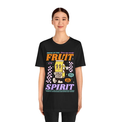 Christian Fruit Shirt – Drink Up Milk Bottle Faith Graphic Tee