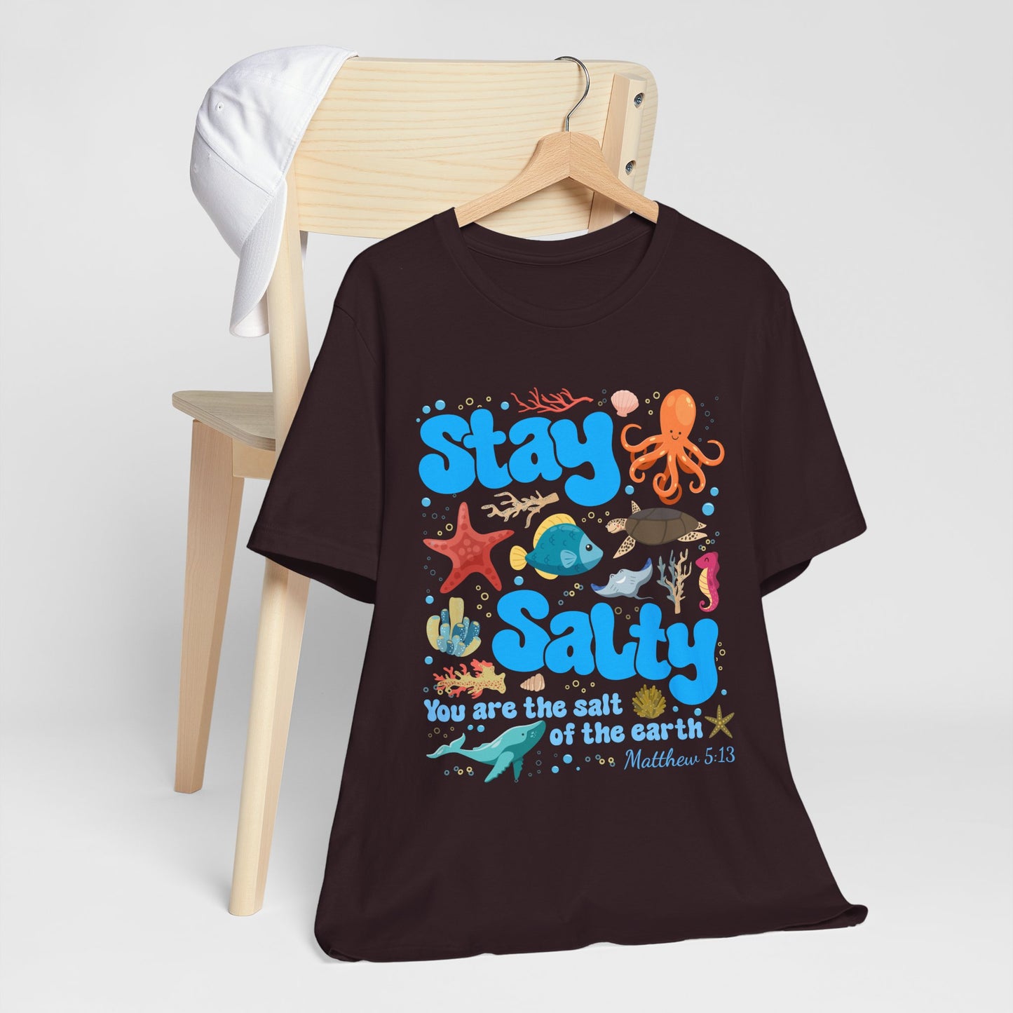 Stay Salty Shirt – Matthew 5:13 Christian Faith Ocean Kids Teachers Tee