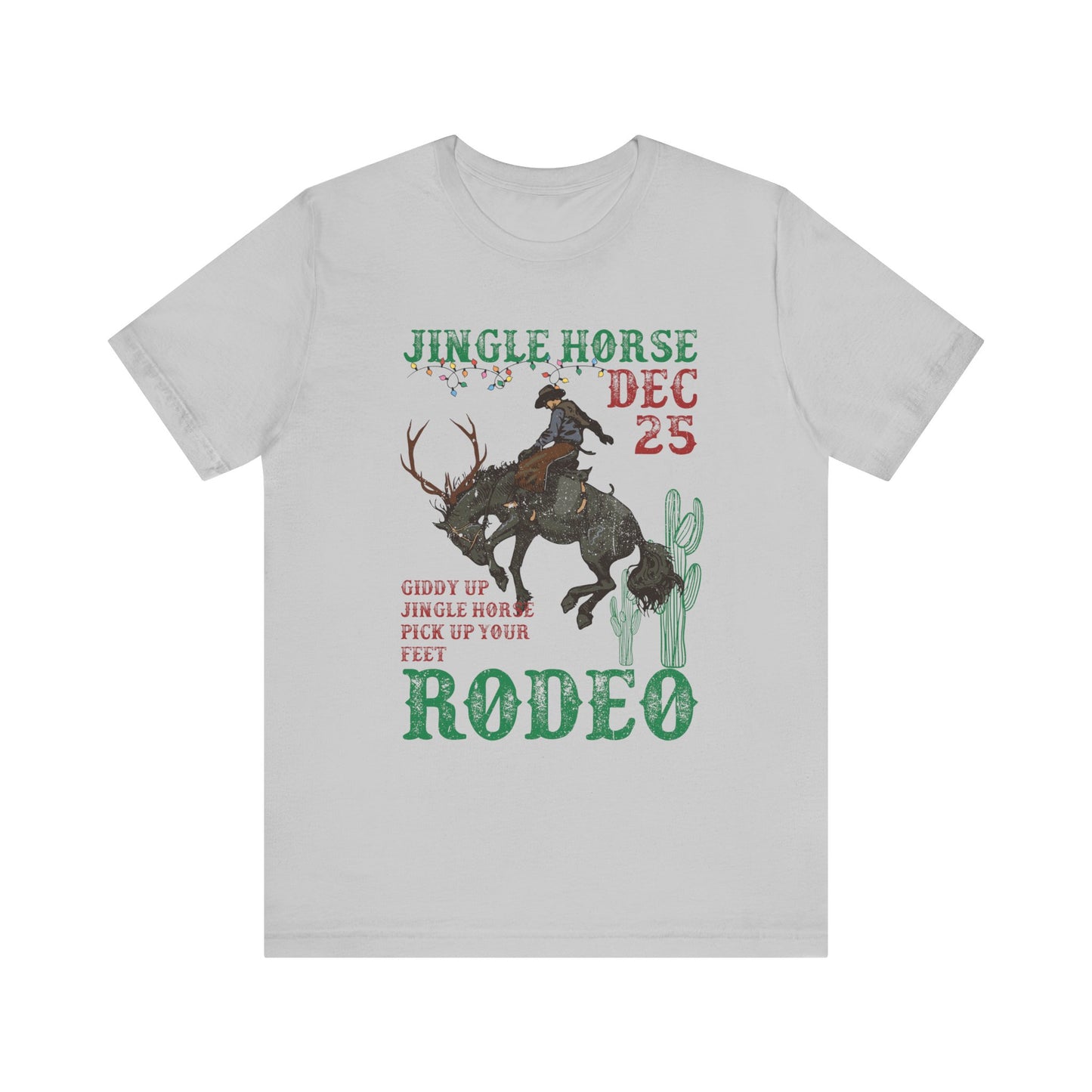 Giddy Up Jingle Horse Shirt – Western Rodeo Howdy Christmas Holiday Tee