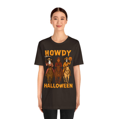 Howdy Halloween Shirt – Spooky Western Skeleton Cowboy Riders Tee, Funny Rodeo Fall Outfit