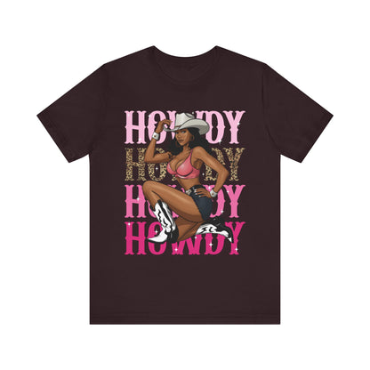 Howdy Black Cowgirl Shirt – Western Melanin Rodeo Queen Texas Tee