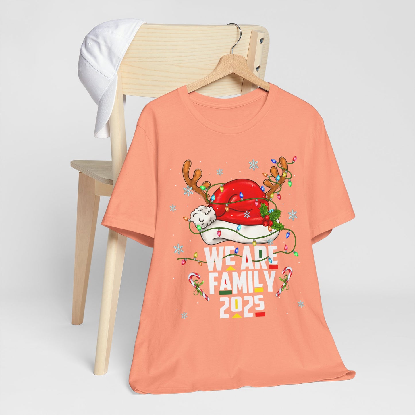 We Are Family 2025 Shirt – Afro Christmas Tree & Santa Matching Black Family Tee