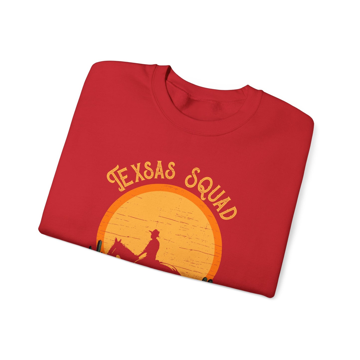 Texas Squad Cowboy Sweatshirt – Riding Horse Howdy Western Rodeo Pullover