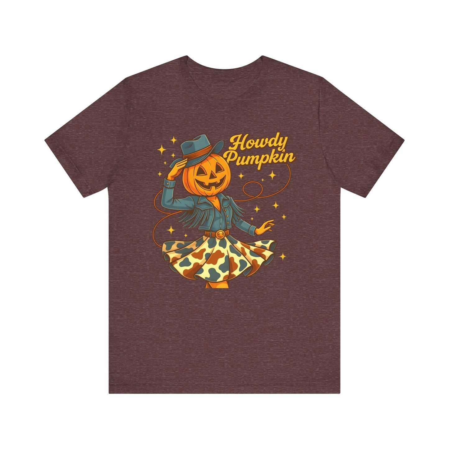Howdy Pumpkin Shirt Cute Cowgirl Halloween Tee Western Fall Outfit for Women