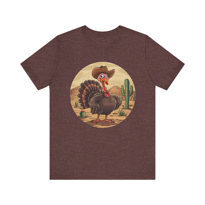 Western Thanksgiving Cowboy Turkey Shirt – Texas Desert Cowgirl Tee