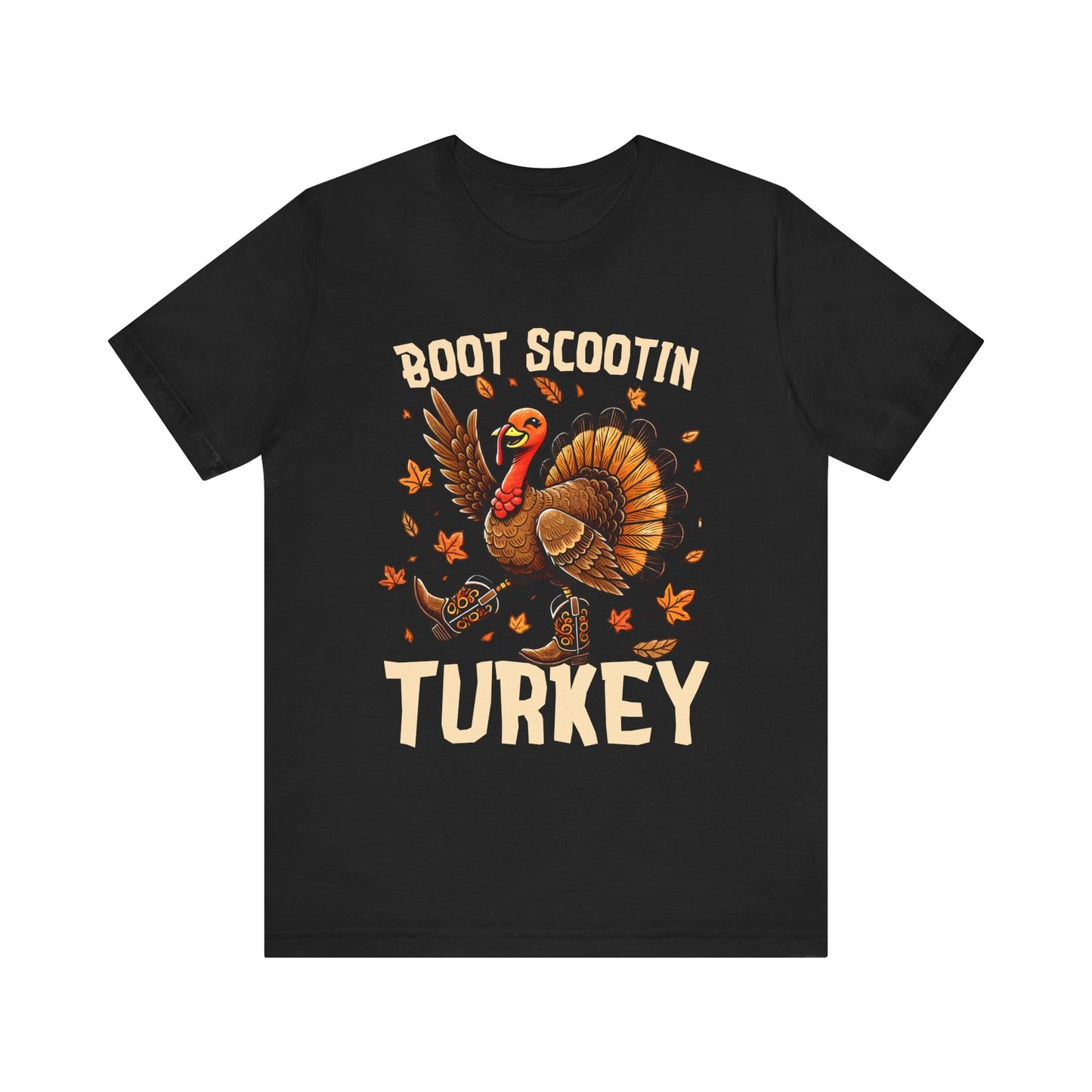 Boot Scootin’ Turkey Shirt – Funny Western Cowboy Thanksgiving Rodeo Tee