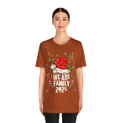 We Are Family 2025 Shirt – Afro Christmas Tree & Santa Matching Black Family Tee