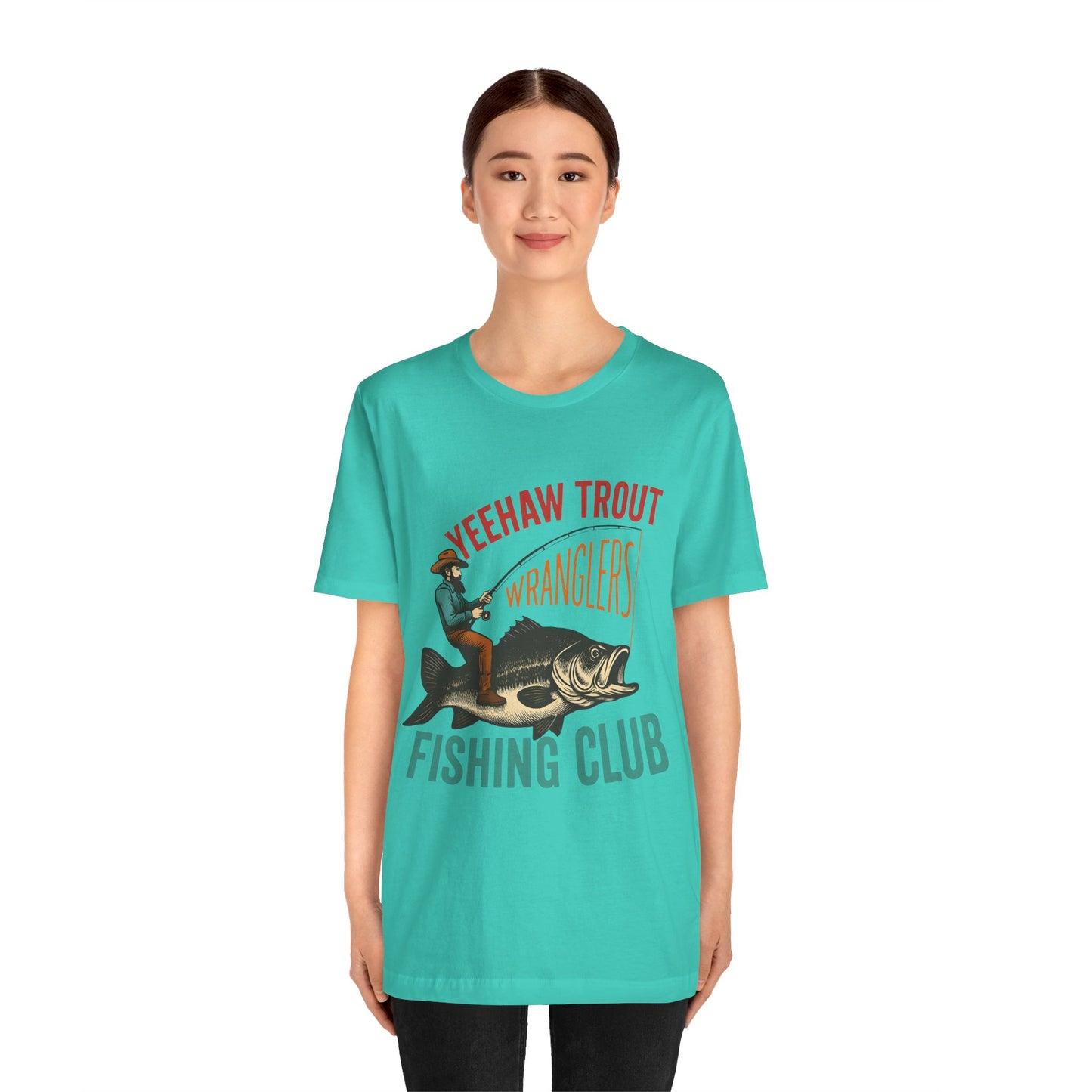 Yeehaw Trout Wranglers Shirt – Funny Cowboy Fishing Club Western Tee