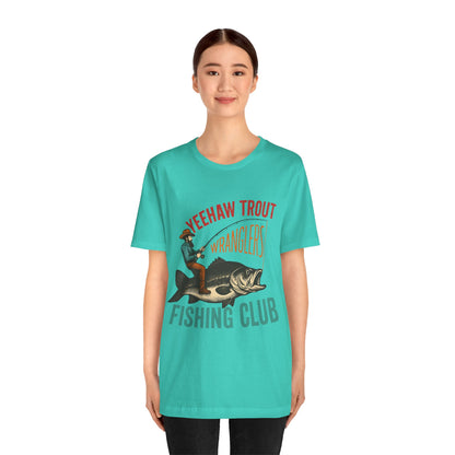 Yeehaw Trout Wranglers Shirt – Funny Cowboy Fishing Club Western Tee