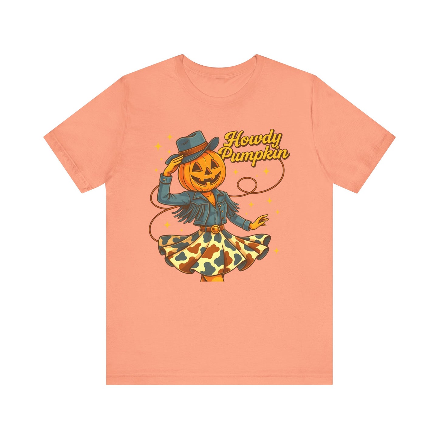 Howdy Pumpkin Shirt Cute Cowgirl Halloween Tee Western Fall Outfit for Women