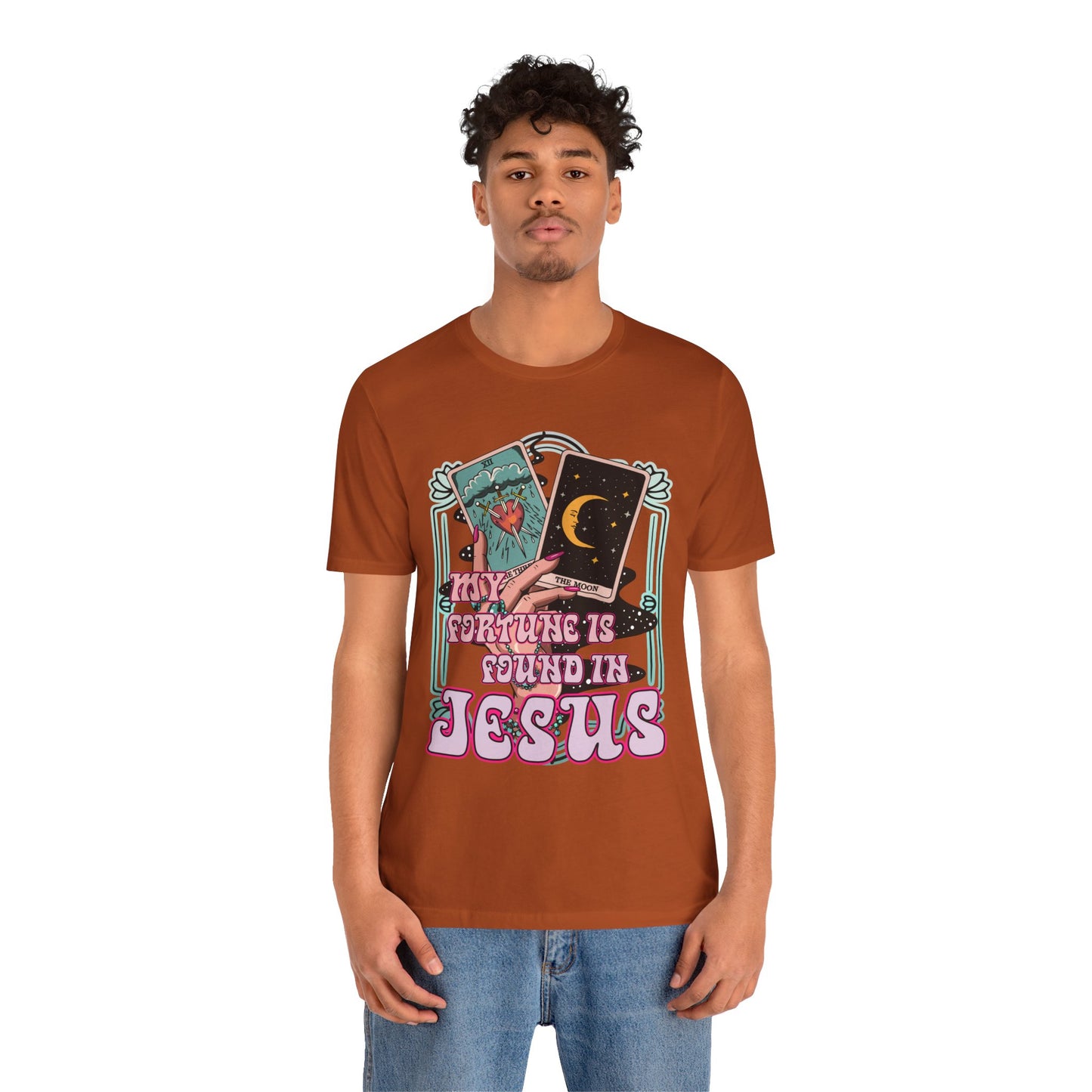 My Fortune Is Found in Jesus Shirt – Christian Tarot Card Faith Tee