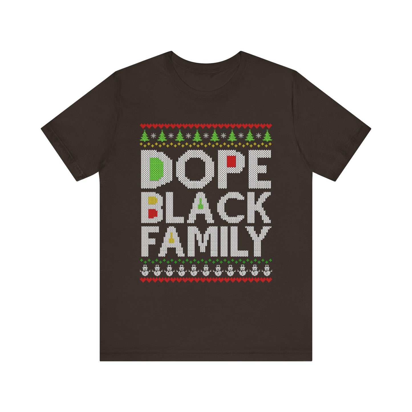 Dope Black Family Ugly Christmas Sweater – Afrocentric Holiday Shirt, Funny Matching Christmas Tee for Proud Black Families