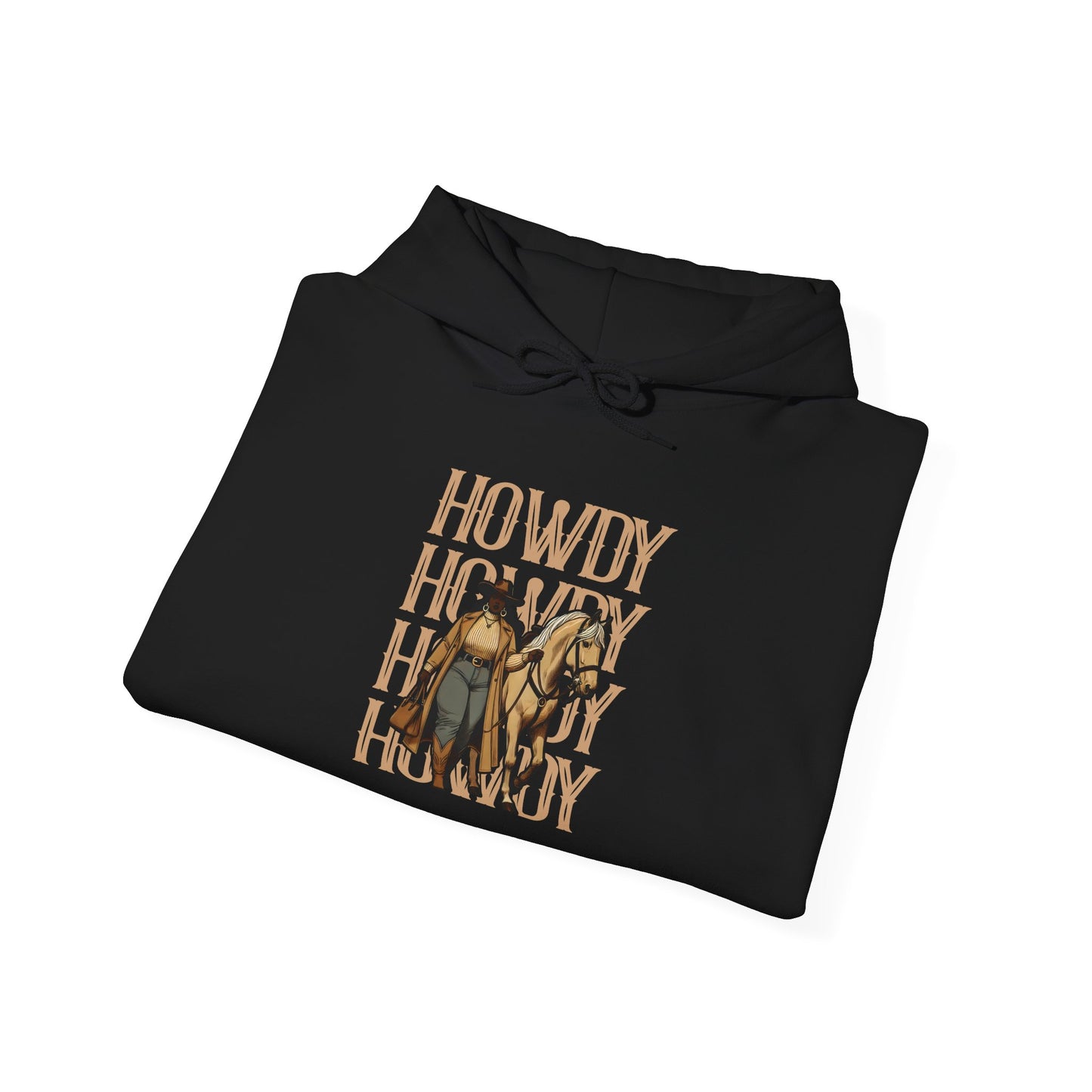 Howdy Black Cowgirl Hoodie – Country Western Rodeo Melanin Texas Pullover