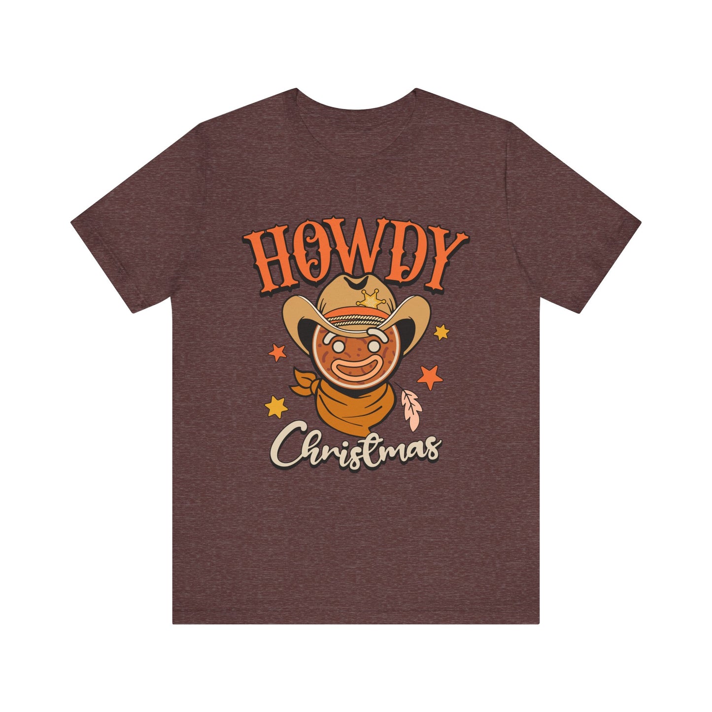 Christmas Howdy Cowboy Gingerbread Shirt – Funny Retro Western Holiday Pajama Tee