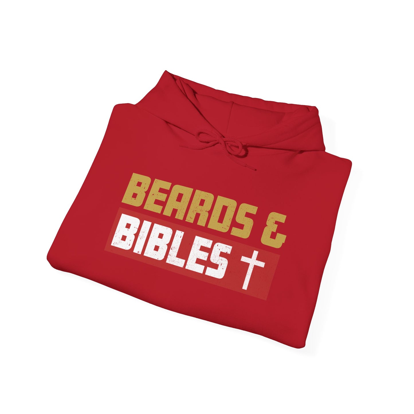 Beards and Bibles Dad Hoodie – Christian Retro Father’s Day Pullover