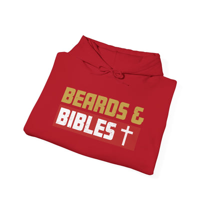 Beards and Bibles Dad Hoodie – Christian Retro Father’s Day Pullover