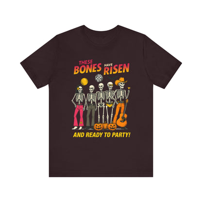 These Bones Have Risen Shirt Funny Christian Skeleton Halloween Tee
