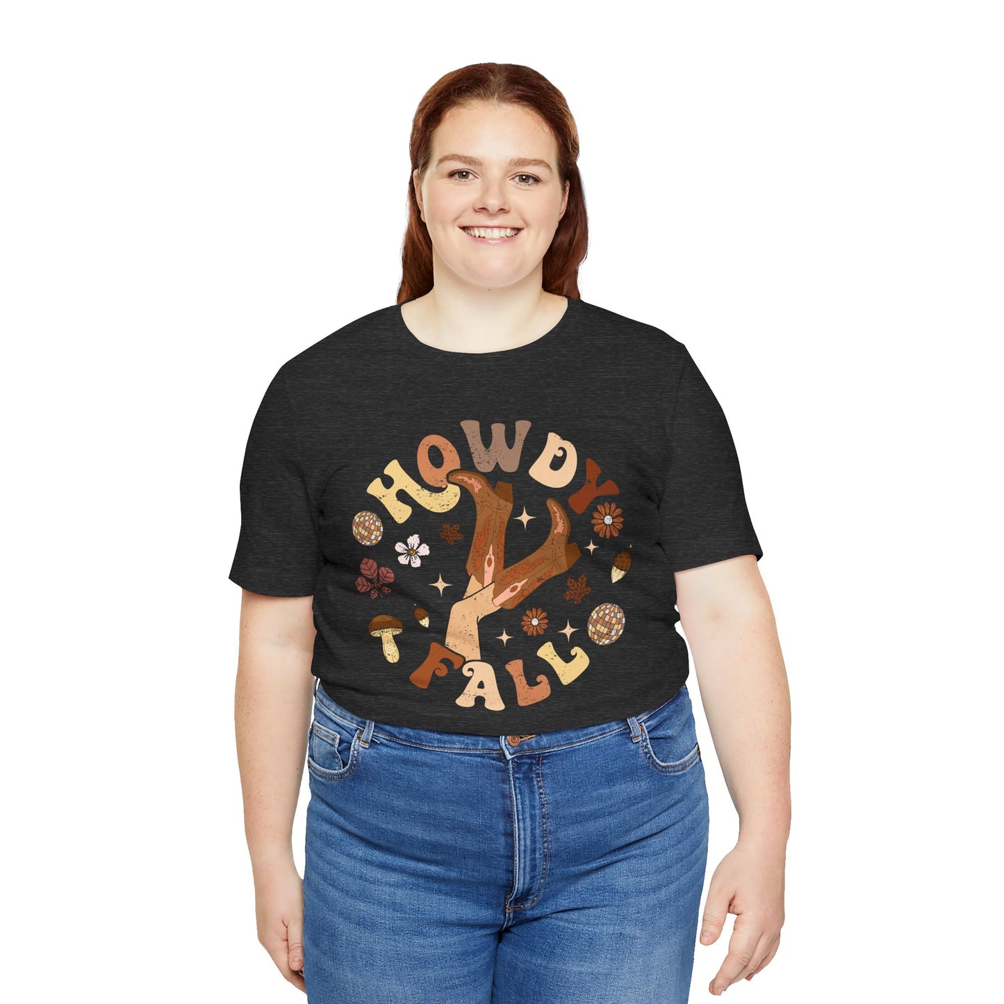 Retro Groovy Howdy Fall Shirt – Western Cowgirl Thanksgiving Rodeo Tee